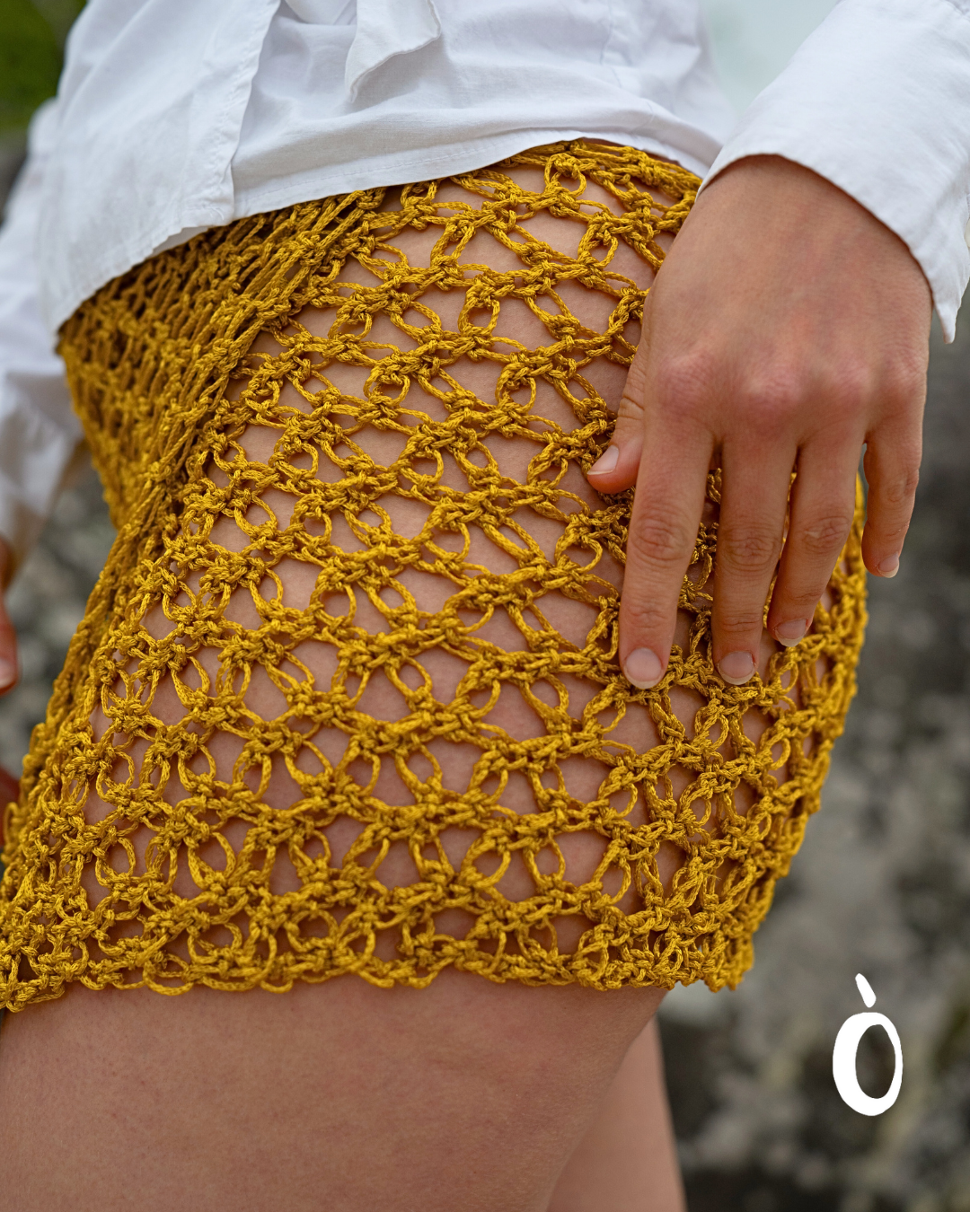 MAURA Skirt - Gold - pièce unique