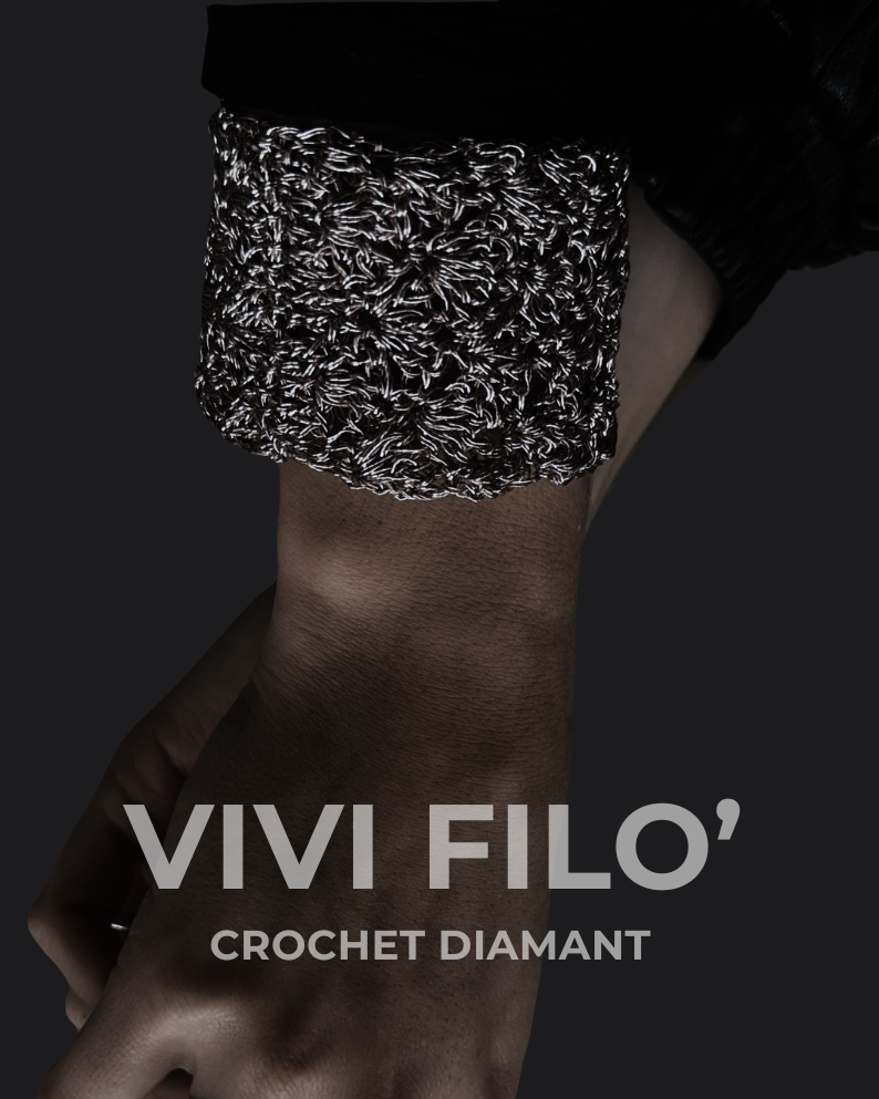 Crochet Diamond 2 Hook Ring